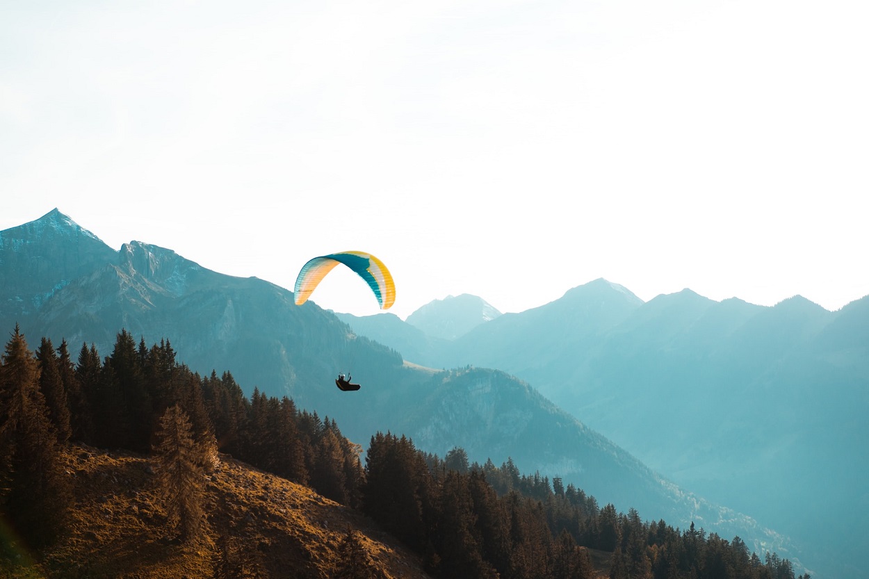 Fly a Paragliding over Interlaken, Switzerland